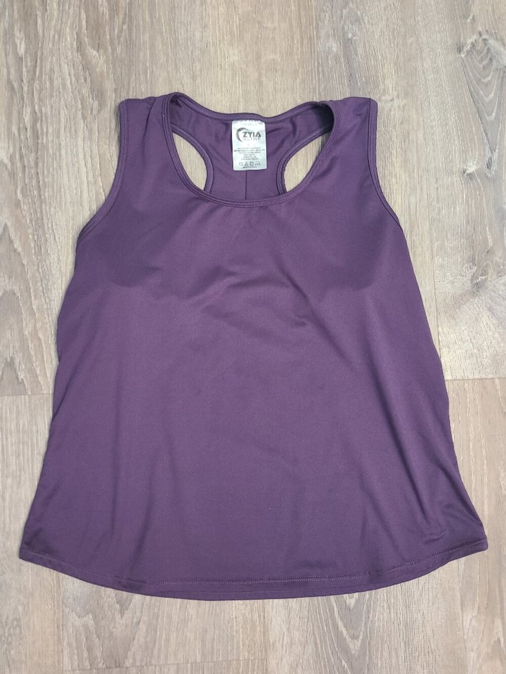 Zyia Active Plum Split Back Keyhole Racerback Training Tank Top - Size L